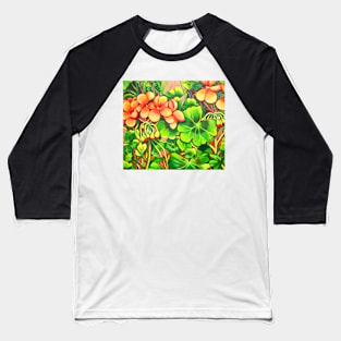 Geraniums Baseball T-Shirt